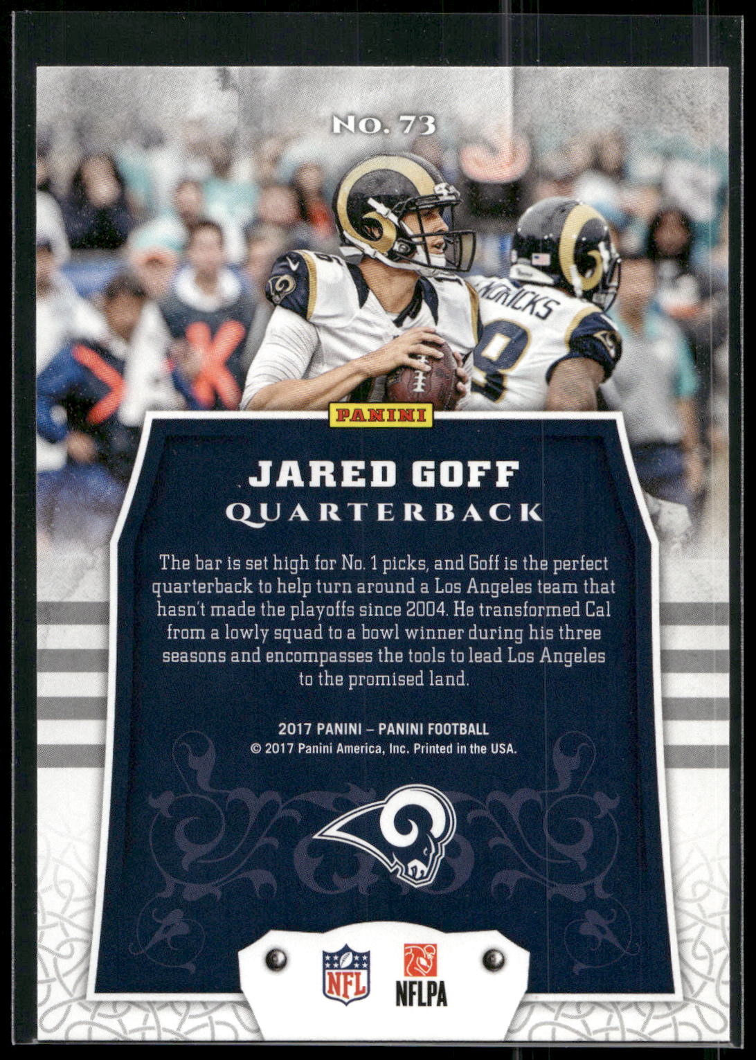 2017 Panini #73 Jared Goff