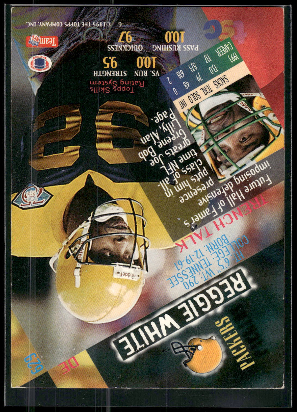 1994 Stadium Club #629 Reggie White