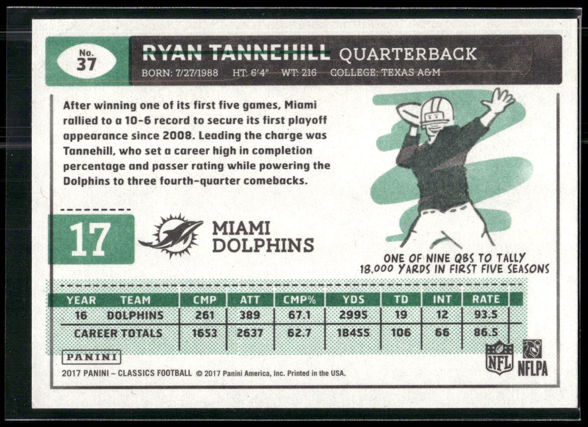 2017 Panini Classics #37 Ryan Tannehill
