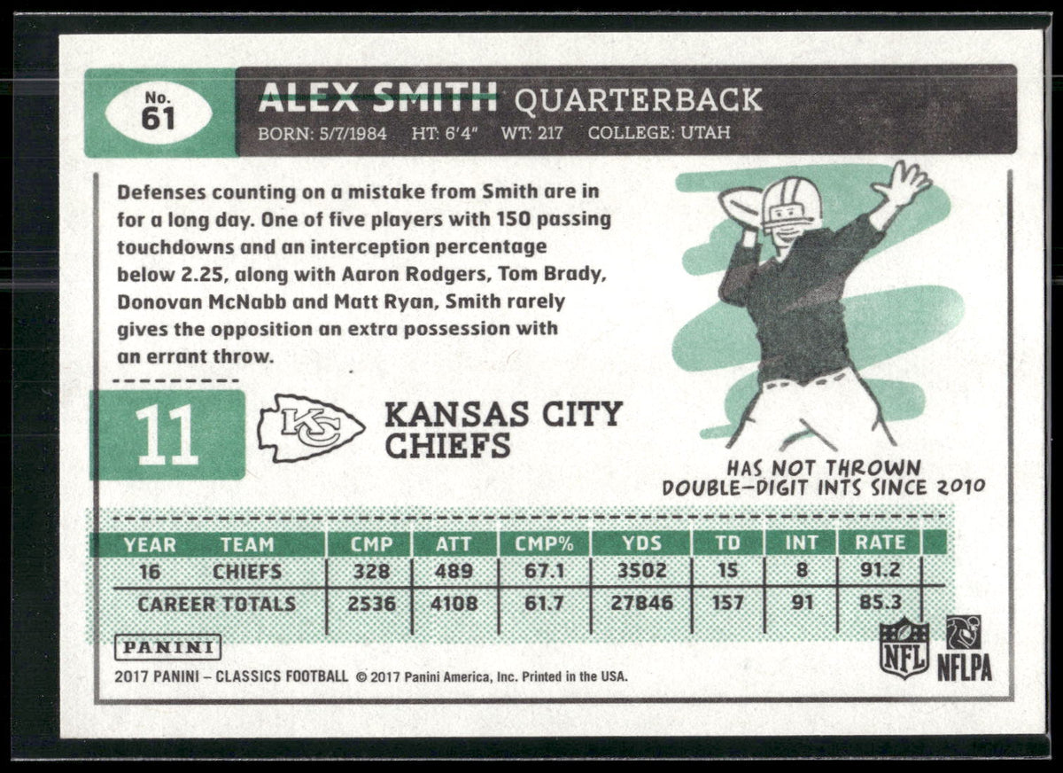 2017 Panini Classics #61 Alex Smith