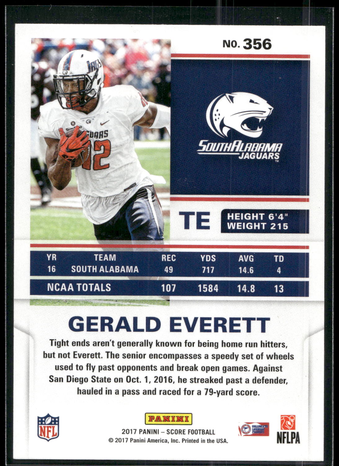 2017 Score #356 Gerald Everett