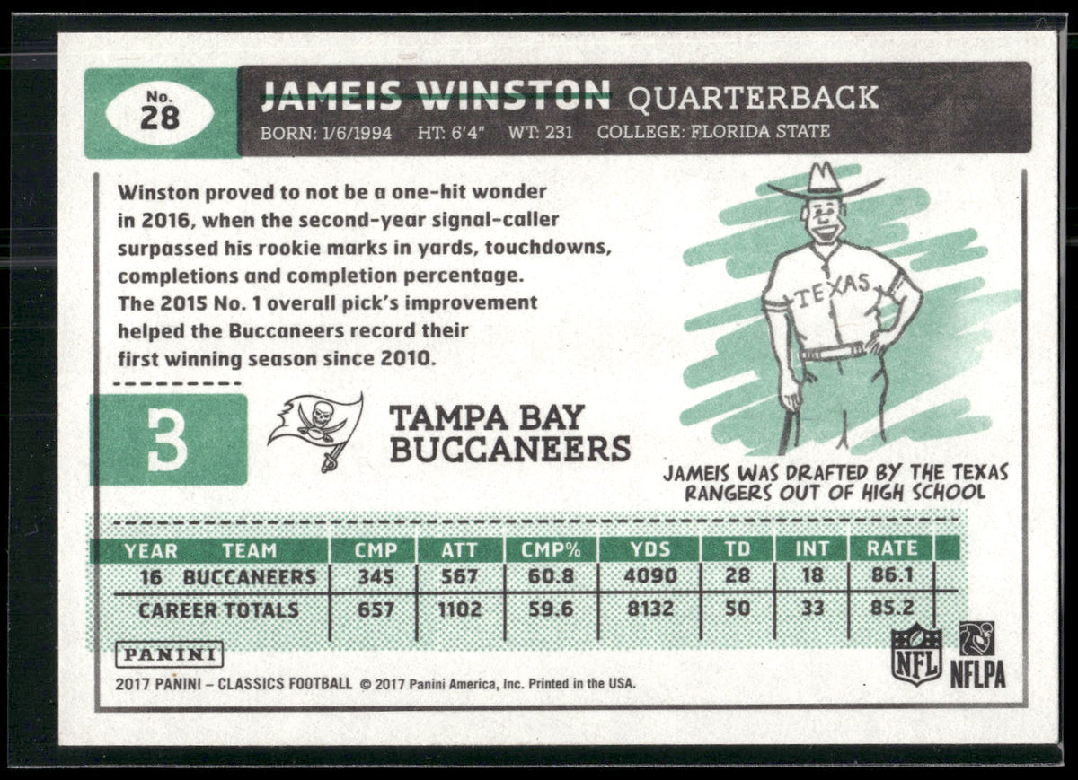 2017 Panini Classics #28 Jameis Winston