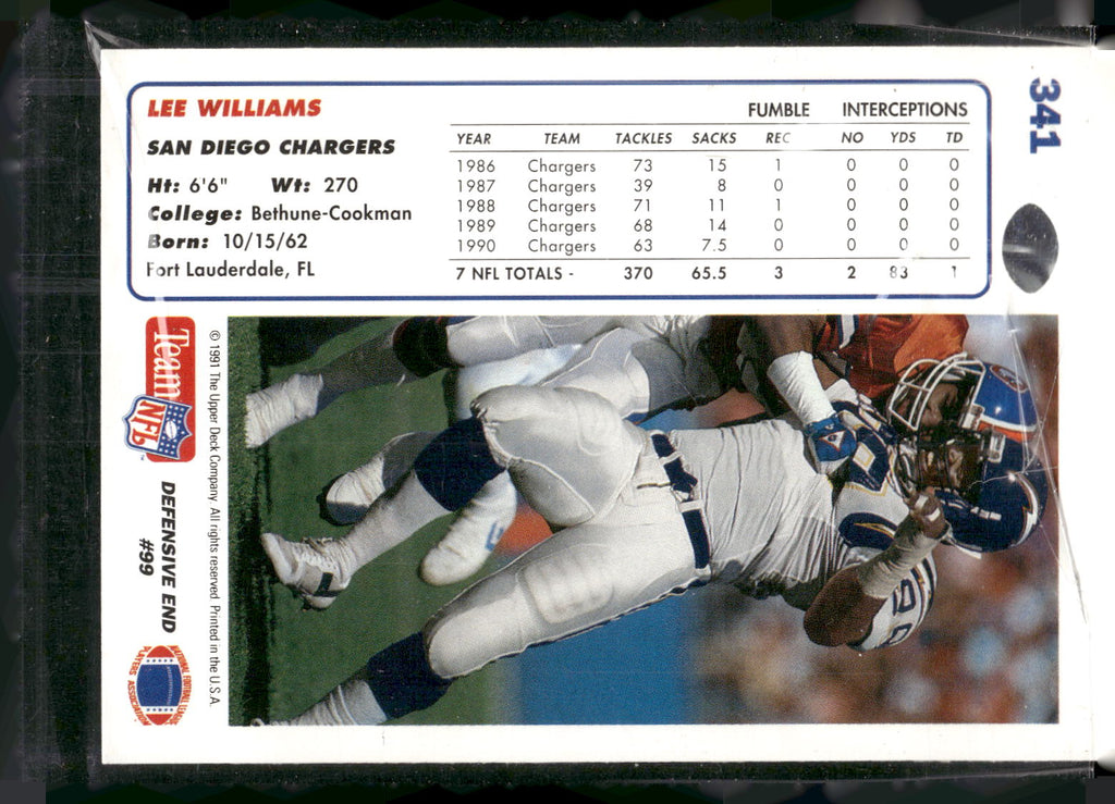 1991 Upper Deck #341 Lee Williams