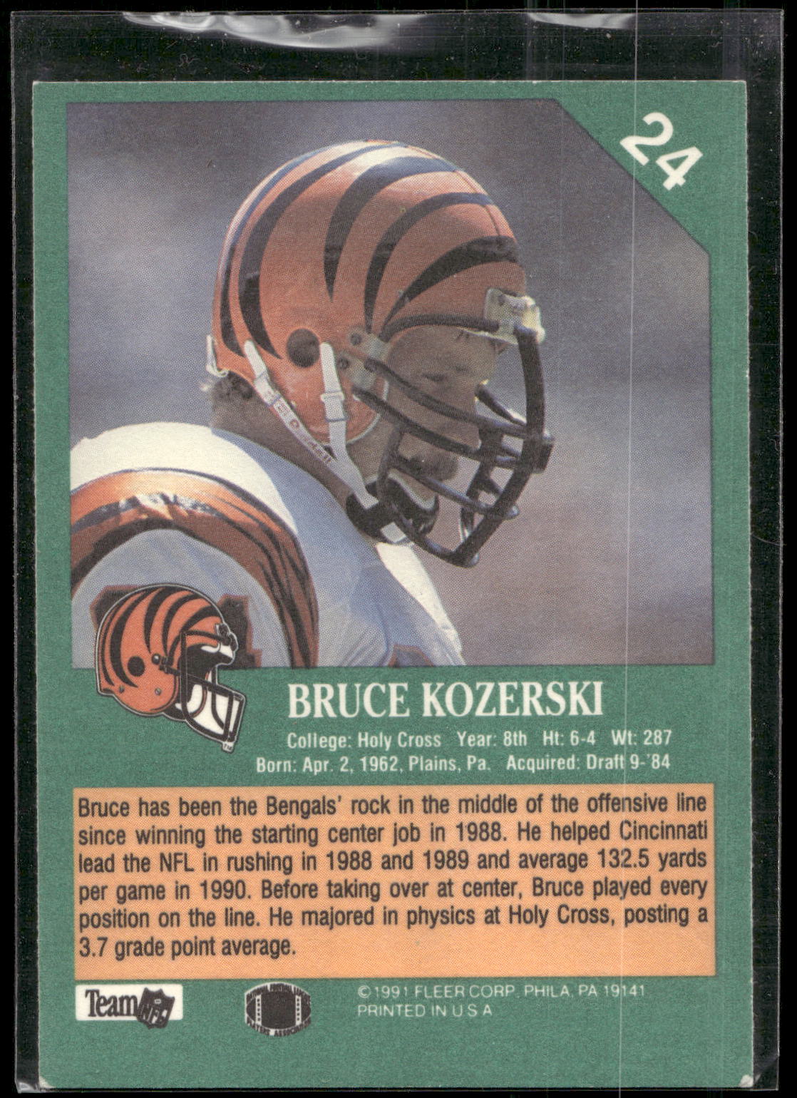 1991 Fleer #24 Bruce Kozerski