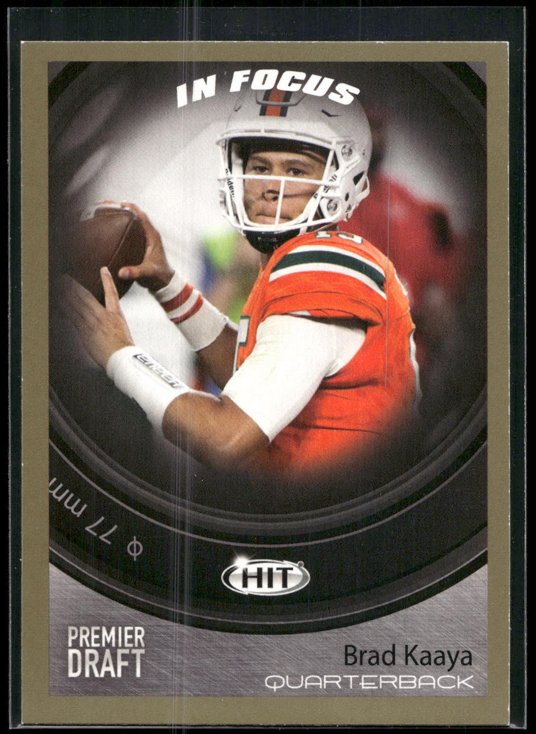 2017 SAGE HIT #125 Brad Kaaya Gold