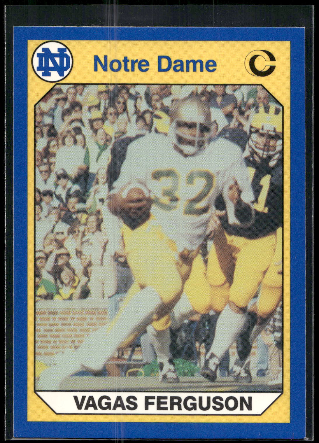 1990 Collegiate Collection Notre Dame #94 Vagas Ferguson