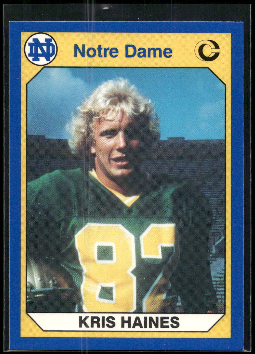 1990 Collegiate Collection Notre Dame #95 Kris Haines