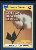 1990 Collegiate Collection Notre Dame #18 1979 Cotton Bowl