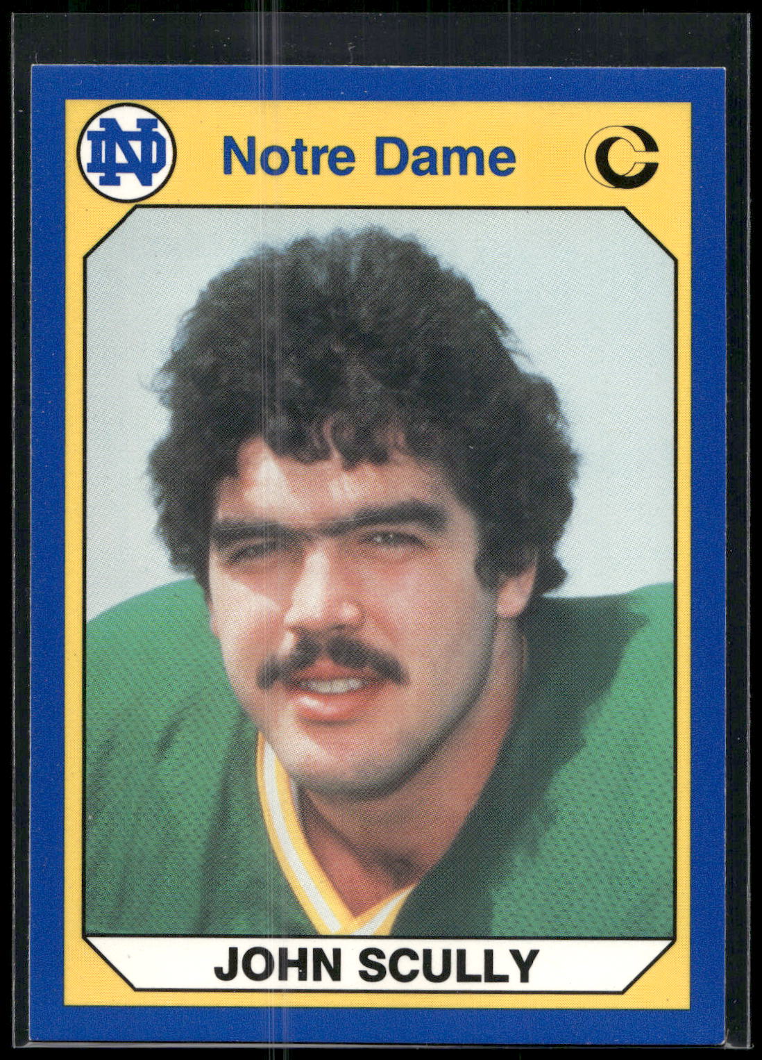 1990 Collegiate Collection Notre Dame #12 John Scully
