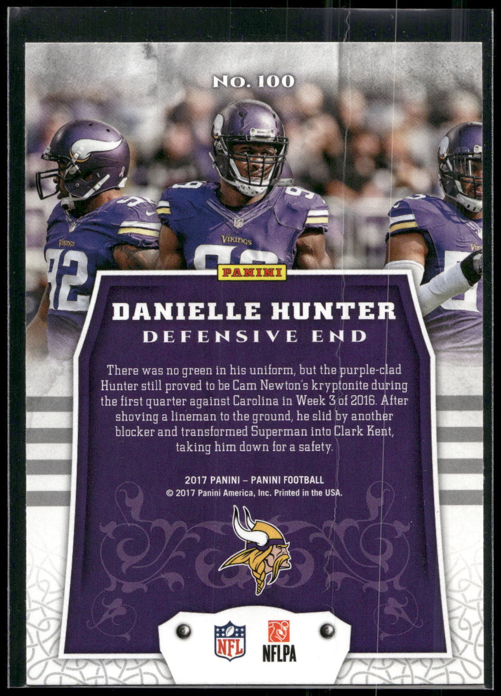 2017 Panini #100 Danielle Hunter