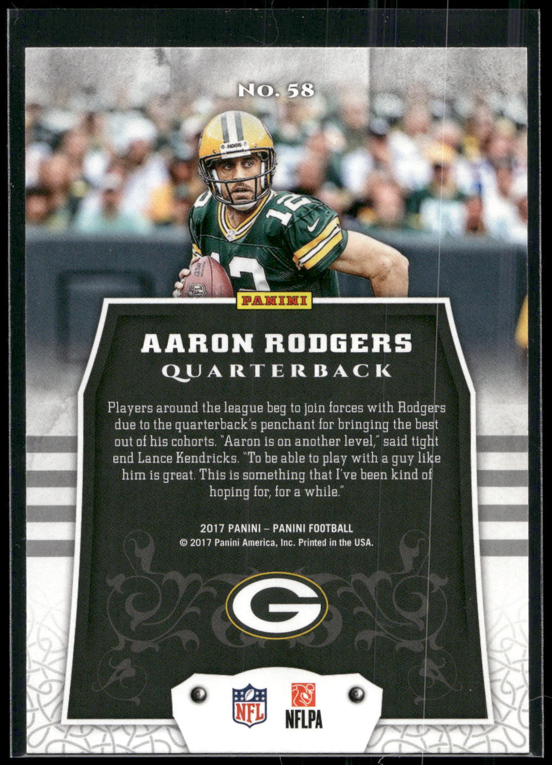 2017 Panini #58 Aaron Rodgers