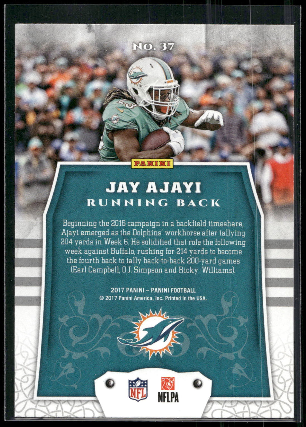 2017 Panini #37 Jay Ajayi