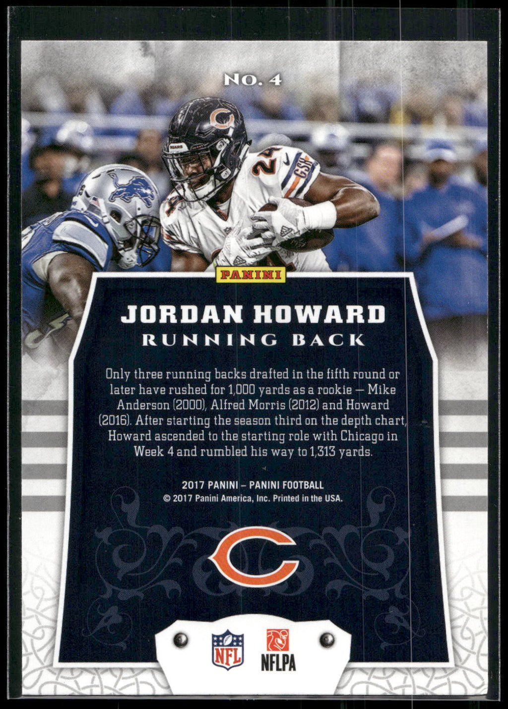 2017 Panini #4 Jordan Howard