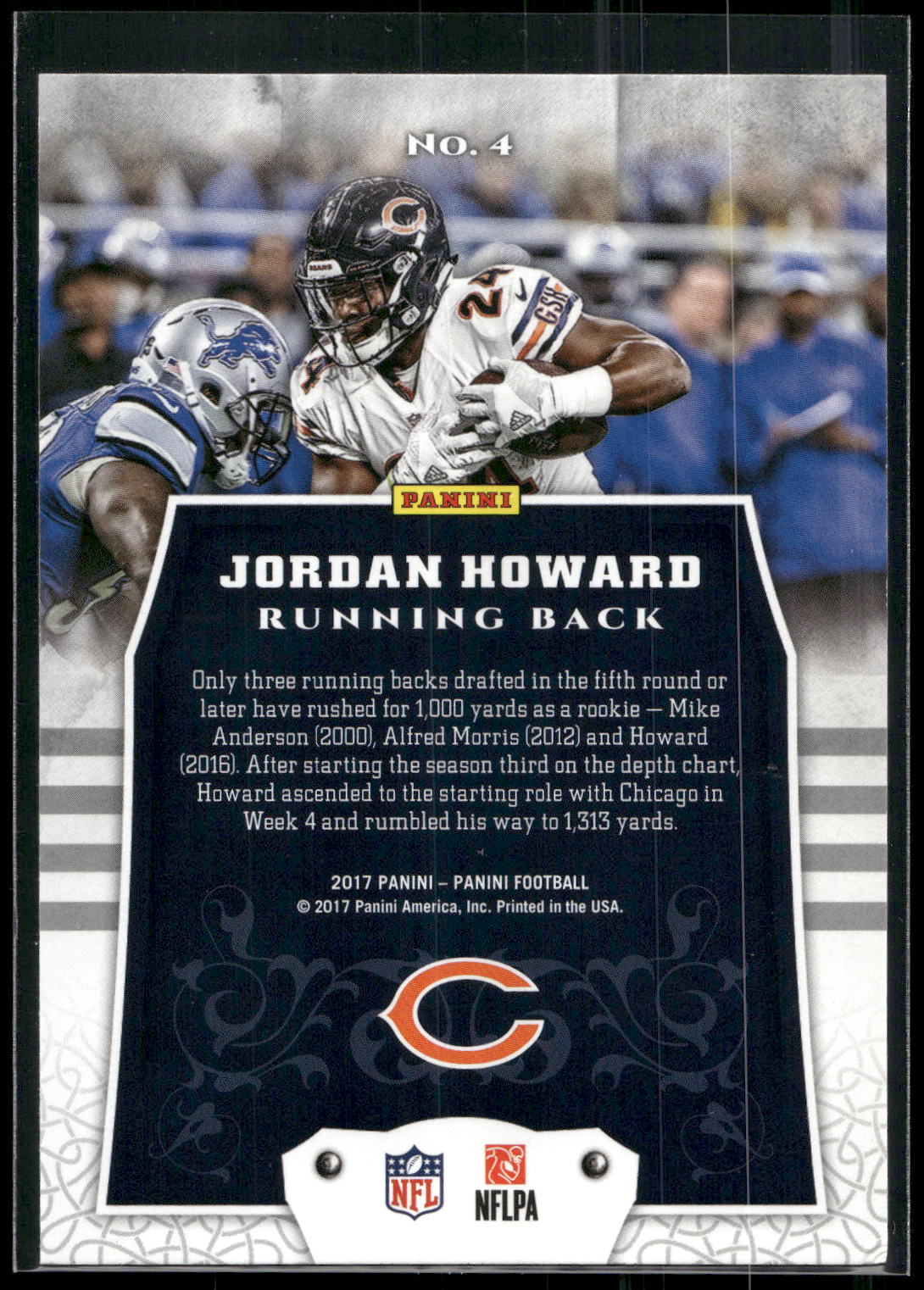 2017 Panini #4 Jordan Howard