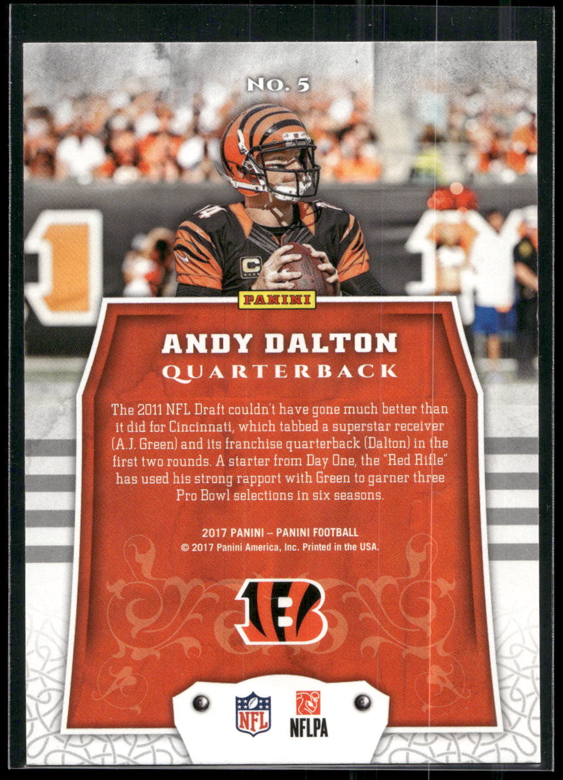 2017 Panini #5 Andy Dalton