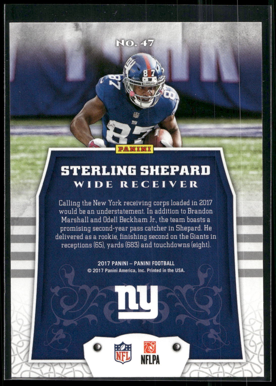 2017 Panini #47 Sterling Shepard
