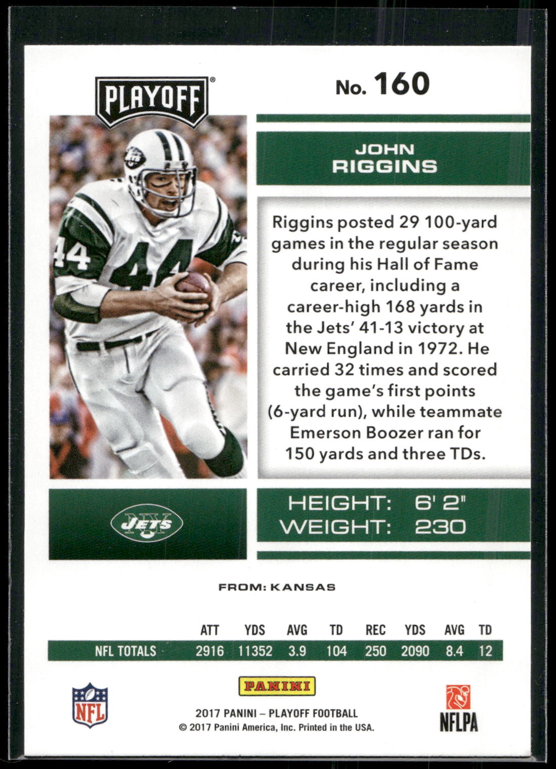 2017 Panini Playoff #160 John Riggins