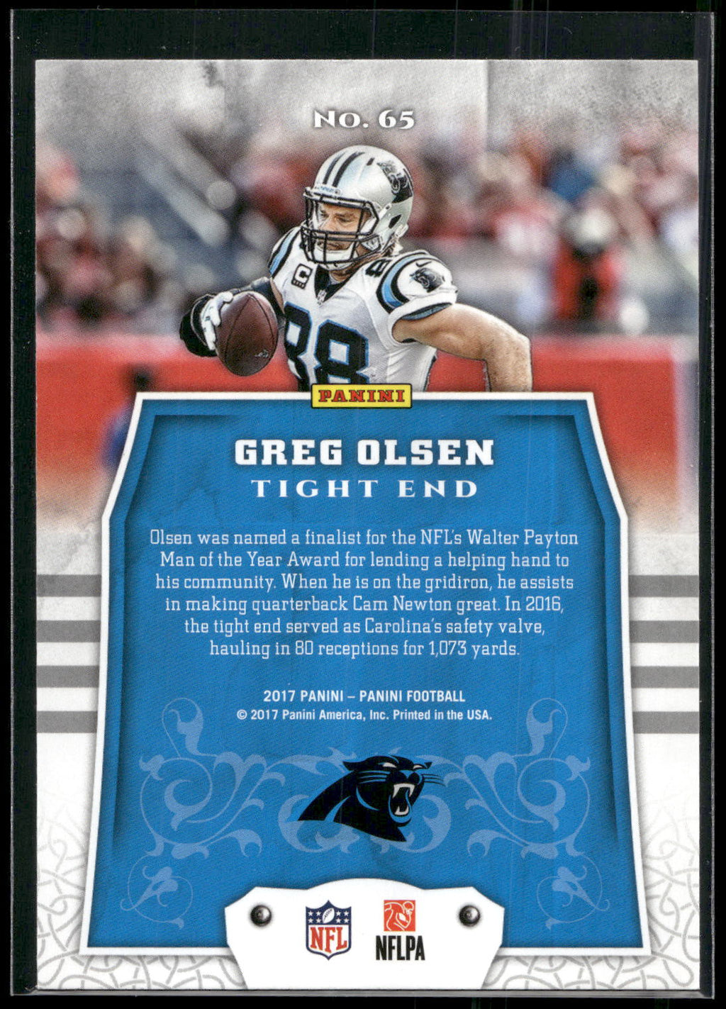 2017 Panini #65 Greg Olsen