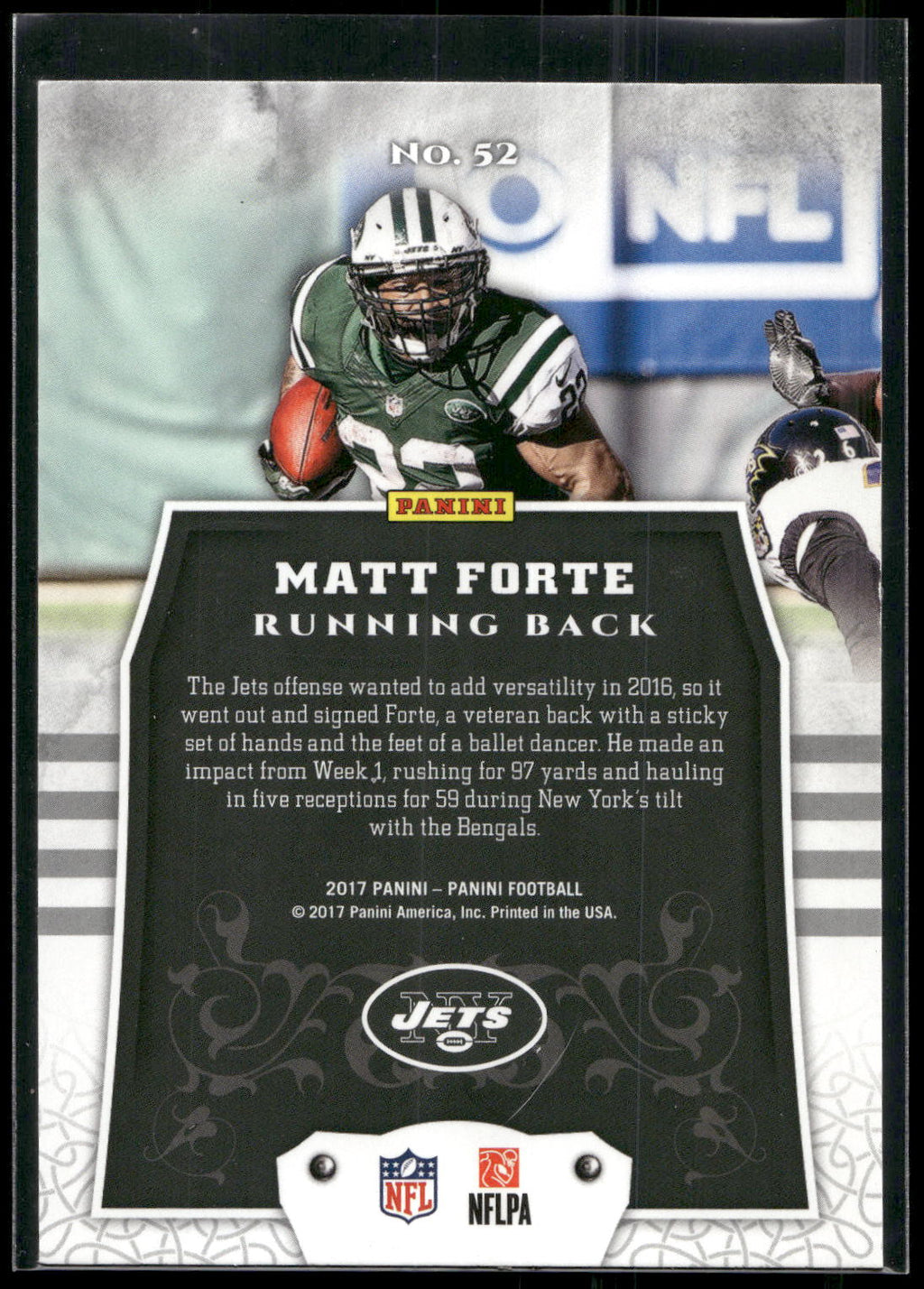 2017 Panini #52 Matt Forte
