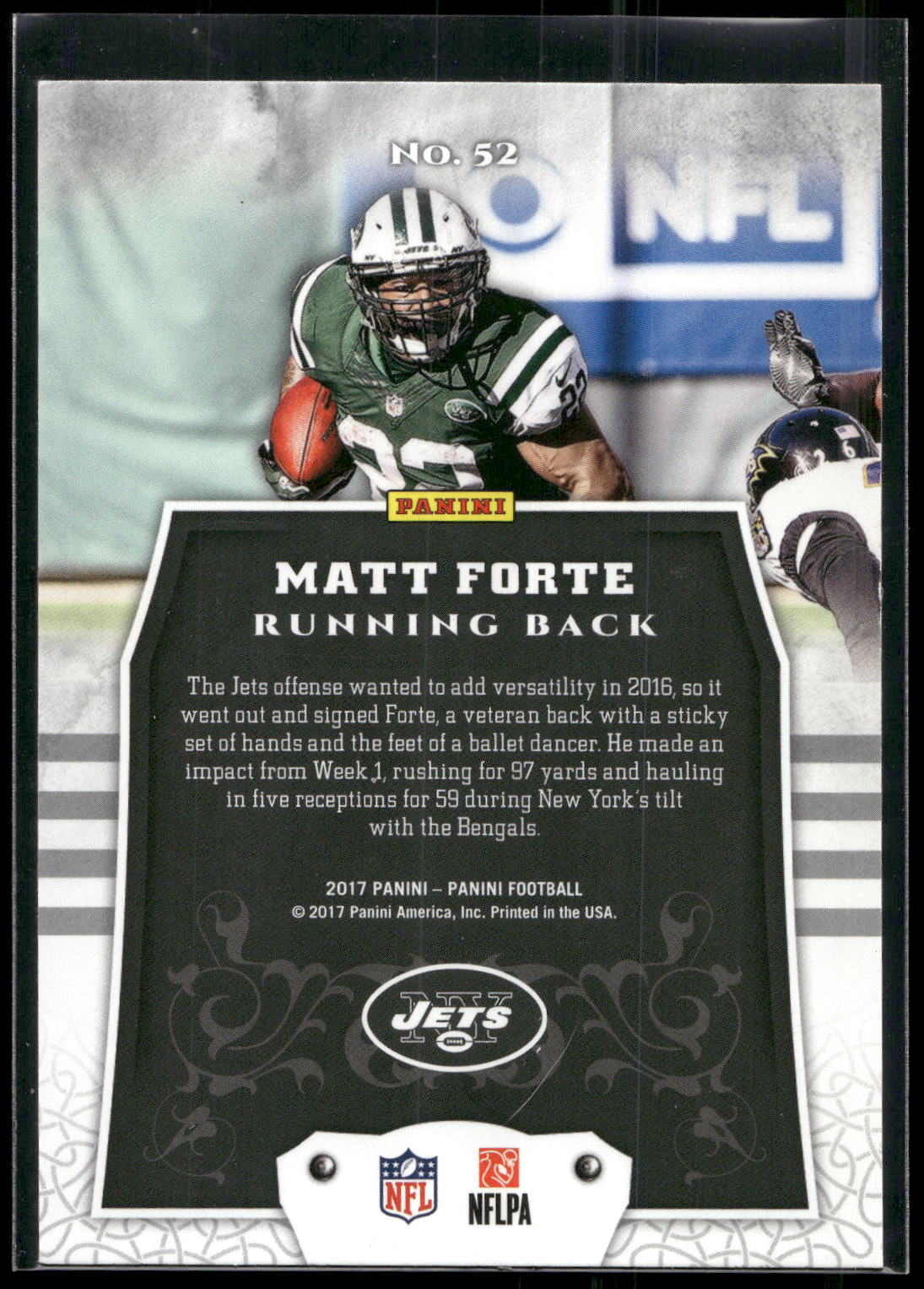 2017 Panini #52 Matt Forte