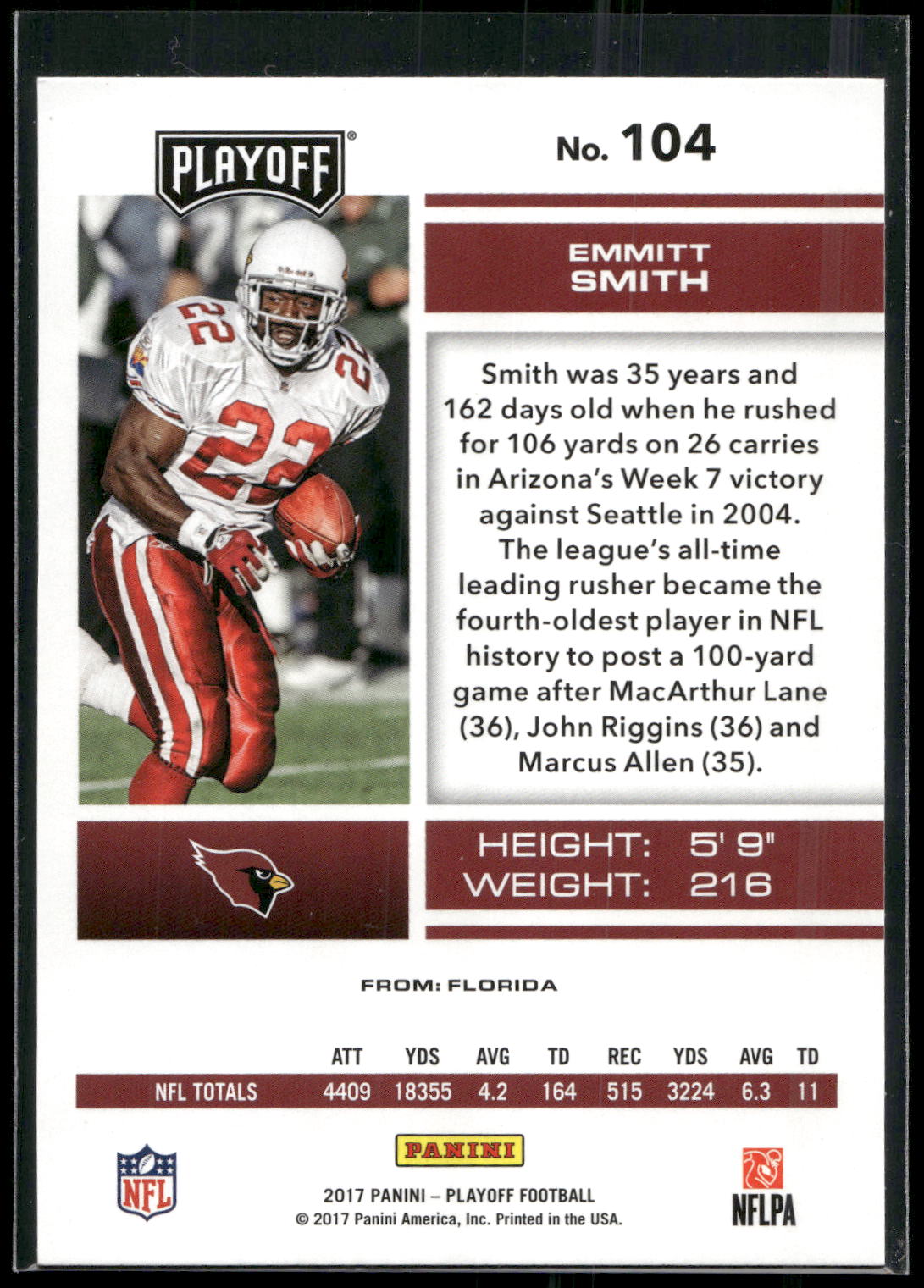 2017 Panini Playoff #104 Emmitt Smith