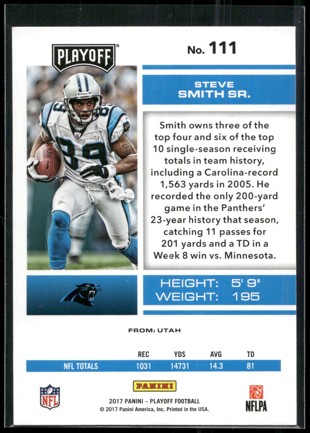 2017 Panini Playoff #111 Steve Smith Sr.