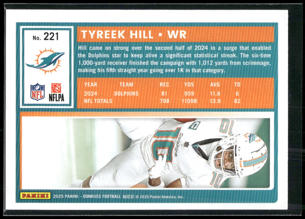 2025 Donruss #221 Tyreek Hill