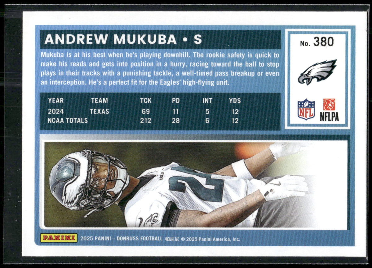 2025 Donruss #380 Andrew Mukuba