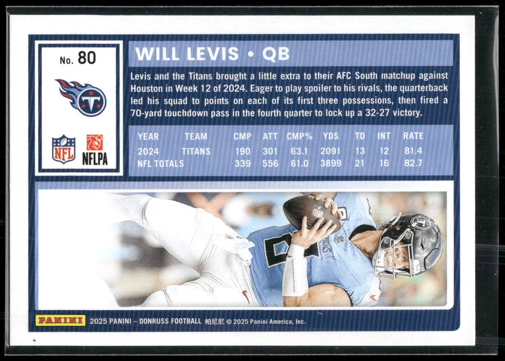 2025 Donruss #80 Will Levis