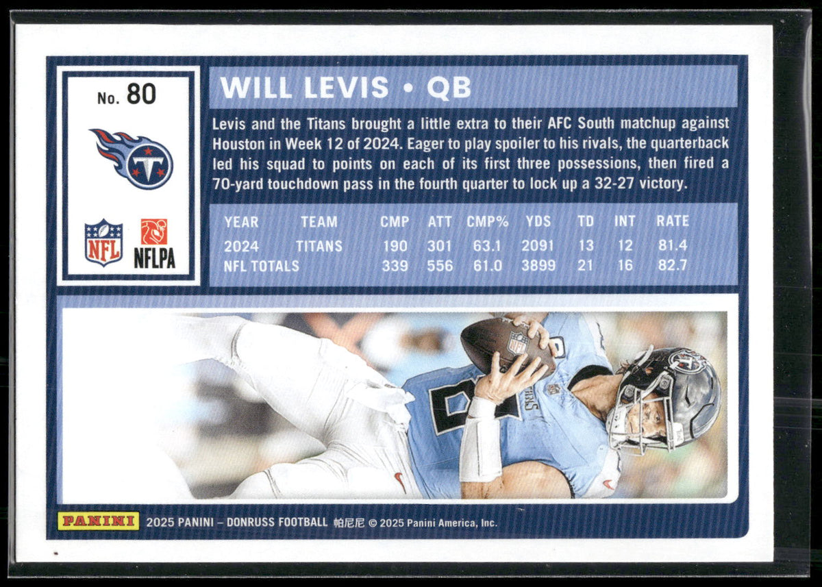 2025 Donruss #80 Will Levis