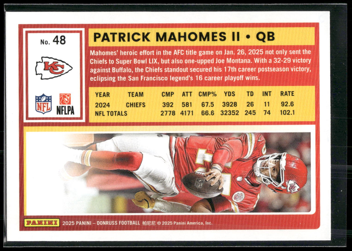 2025 Donruss #48 Patrick Mahomes II
