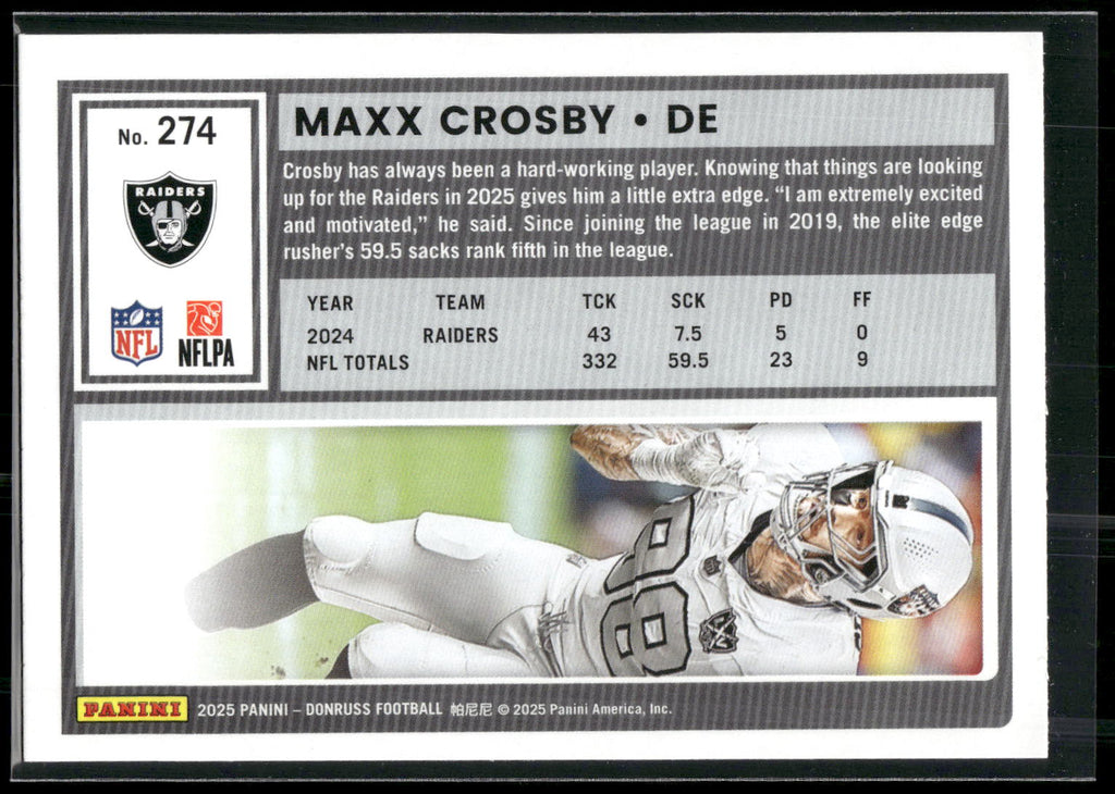 2025 Donruss #274 Maxx Crosby