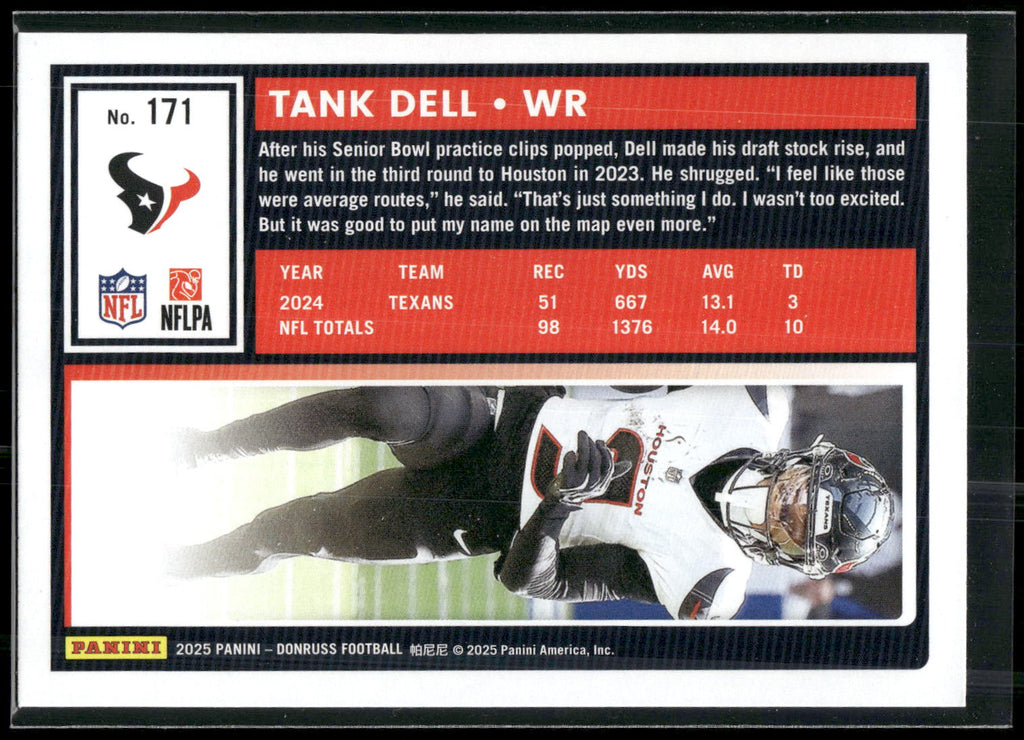 2025 Donruss #171 Tank Dell