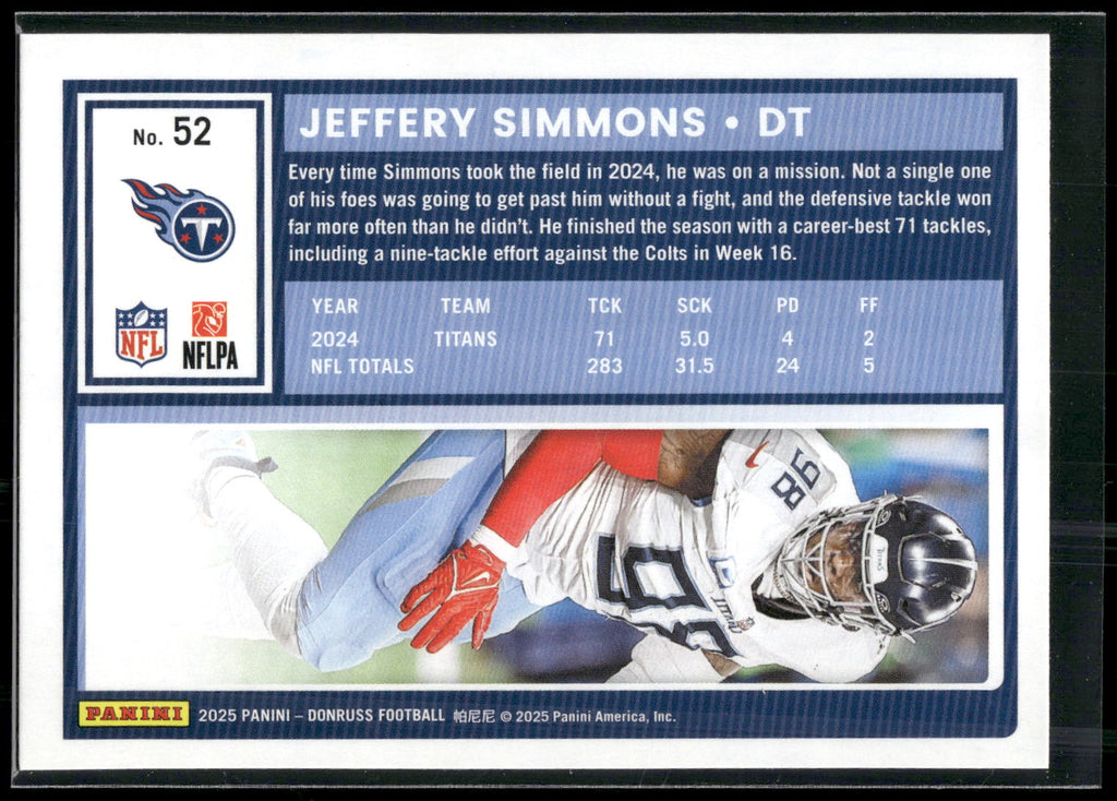 2025 Donruss #52 Jeffery Simmons