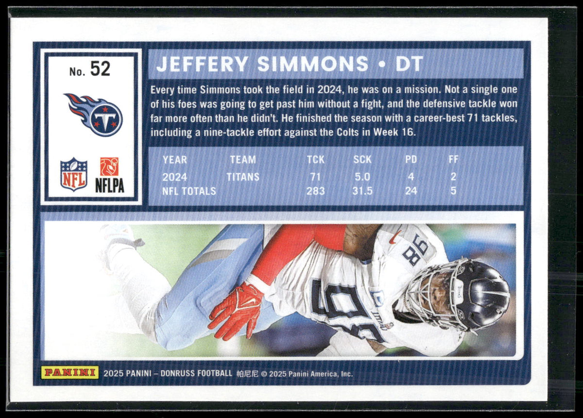 2025 Donruss #52 Jeffery Simmons
