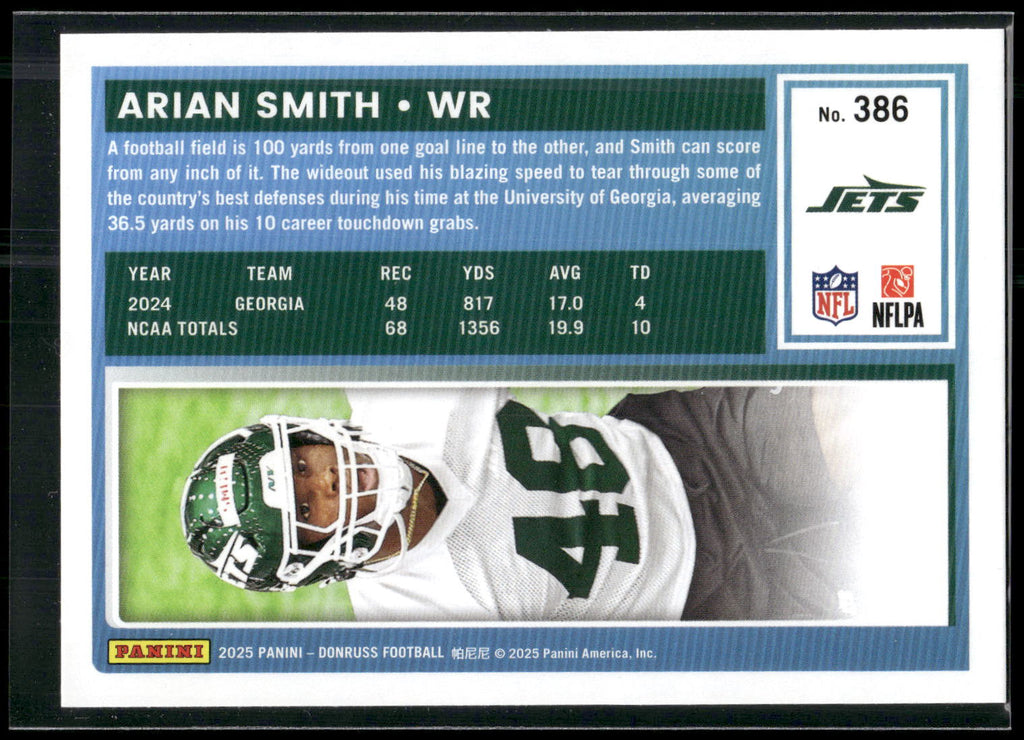2025 Donruss #386 Arian Smith