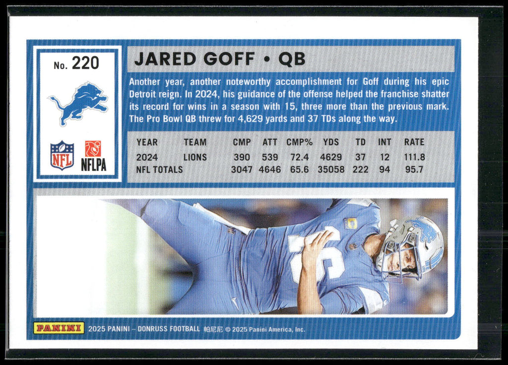 2025 Donruss #220 Jared Goff