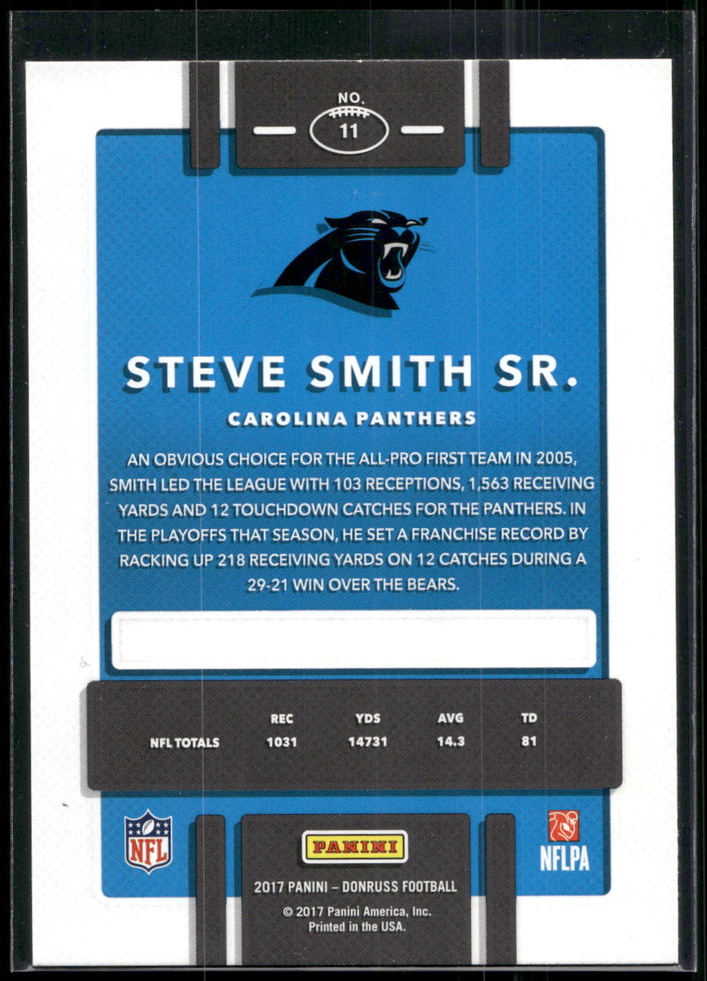 2017 Donruss #11 Steve Smith Sr.