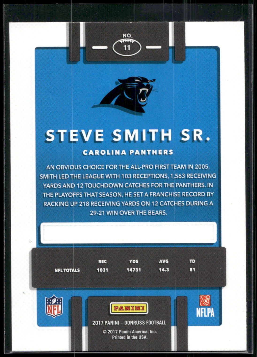 2017 Donruss #11 Steve Smith Sr.