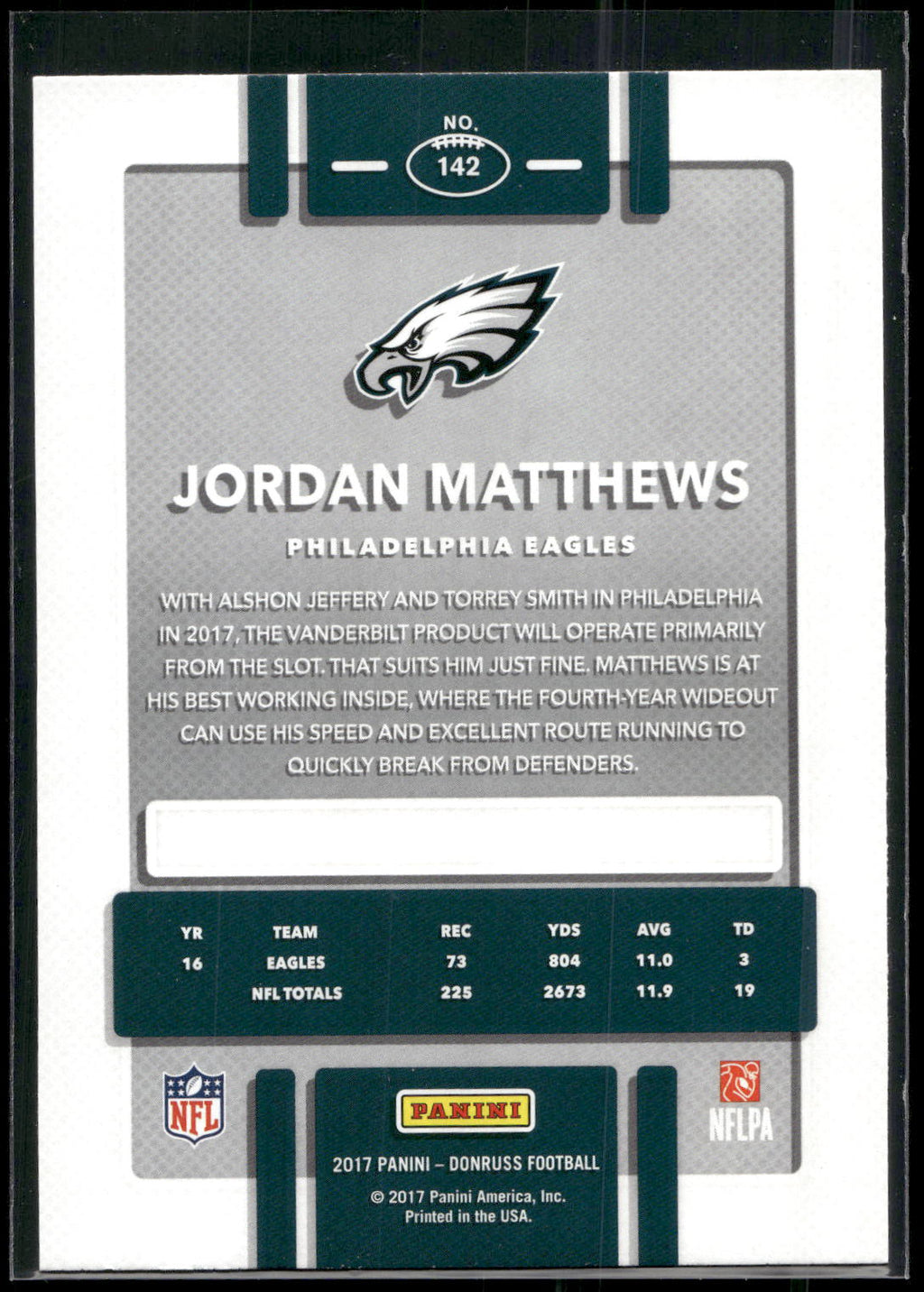 2017 Donruss #142 Jordan Matthews