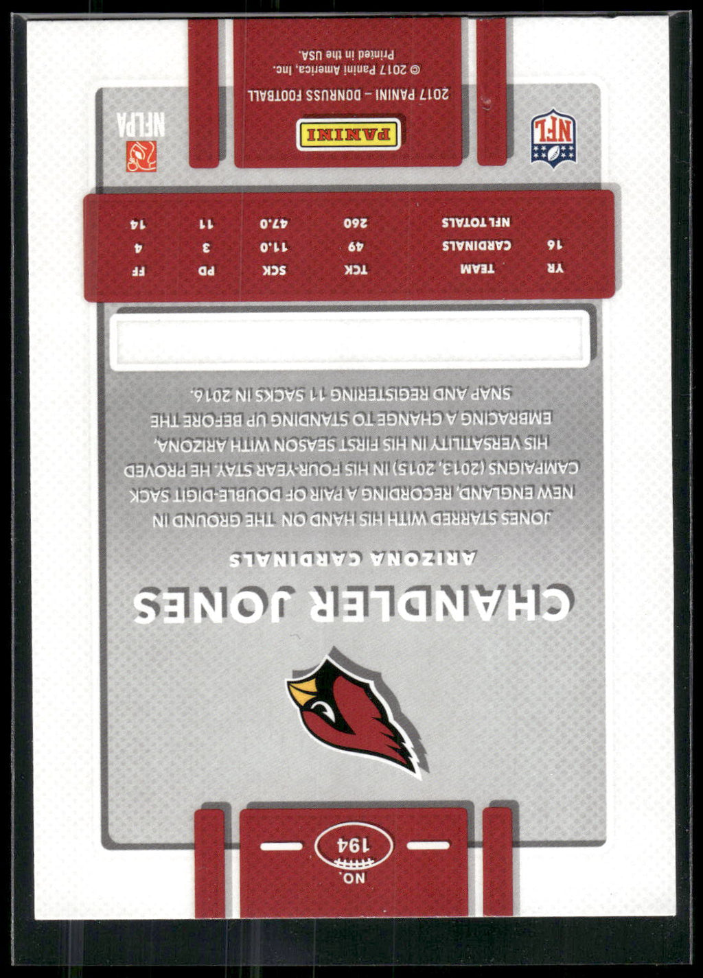 2017 Donruss #194 Chandler Jones