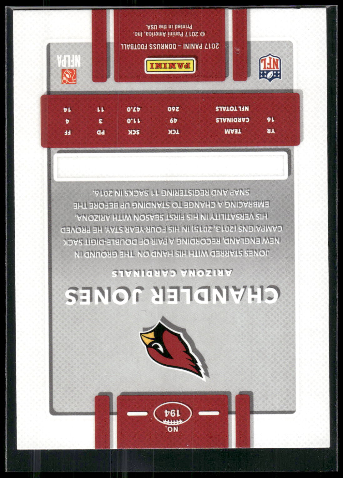 2017 Donruss #194 Chandler Jones