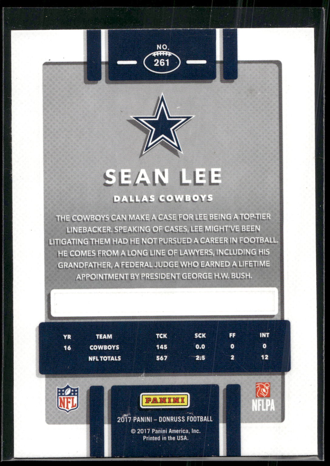 2017 Donruss #261 Sean Lee
