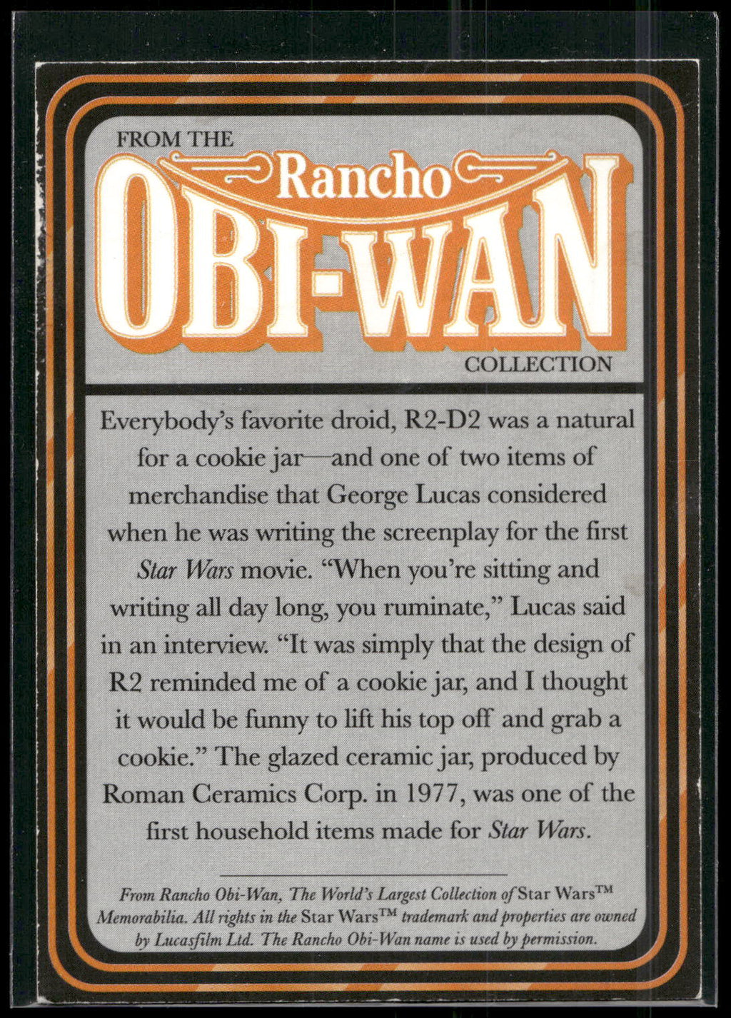 2017 Little Debbie Star Wars Rancho Obi-Wan #11 R2-D2