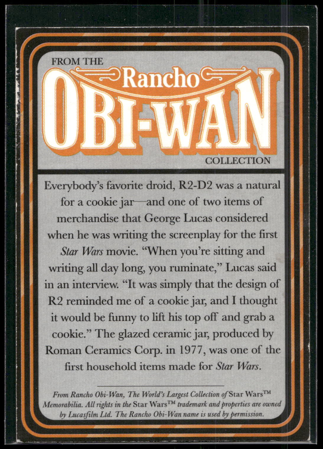 2017 Little Debbie Star Wars Rancho Obi-Wan #11 R2-D2