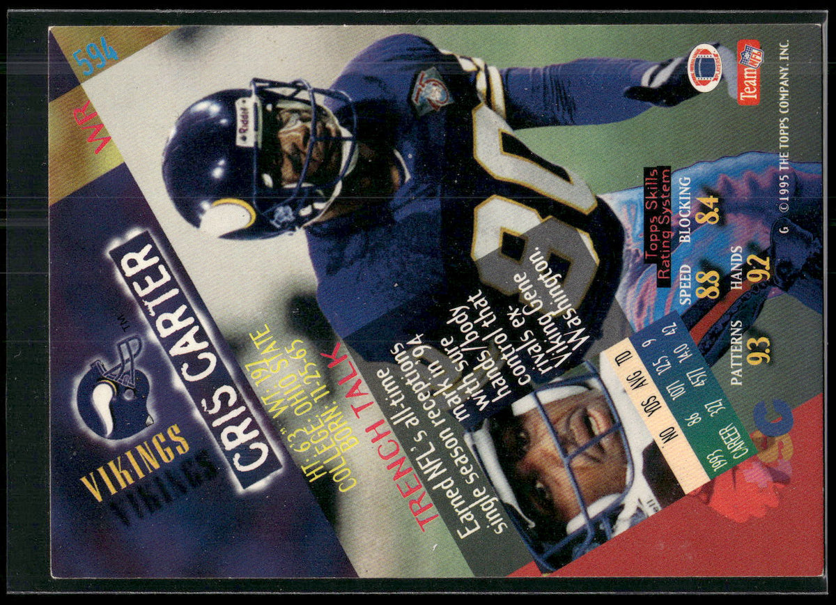 1994 Stadium Club #594 Cris Carter