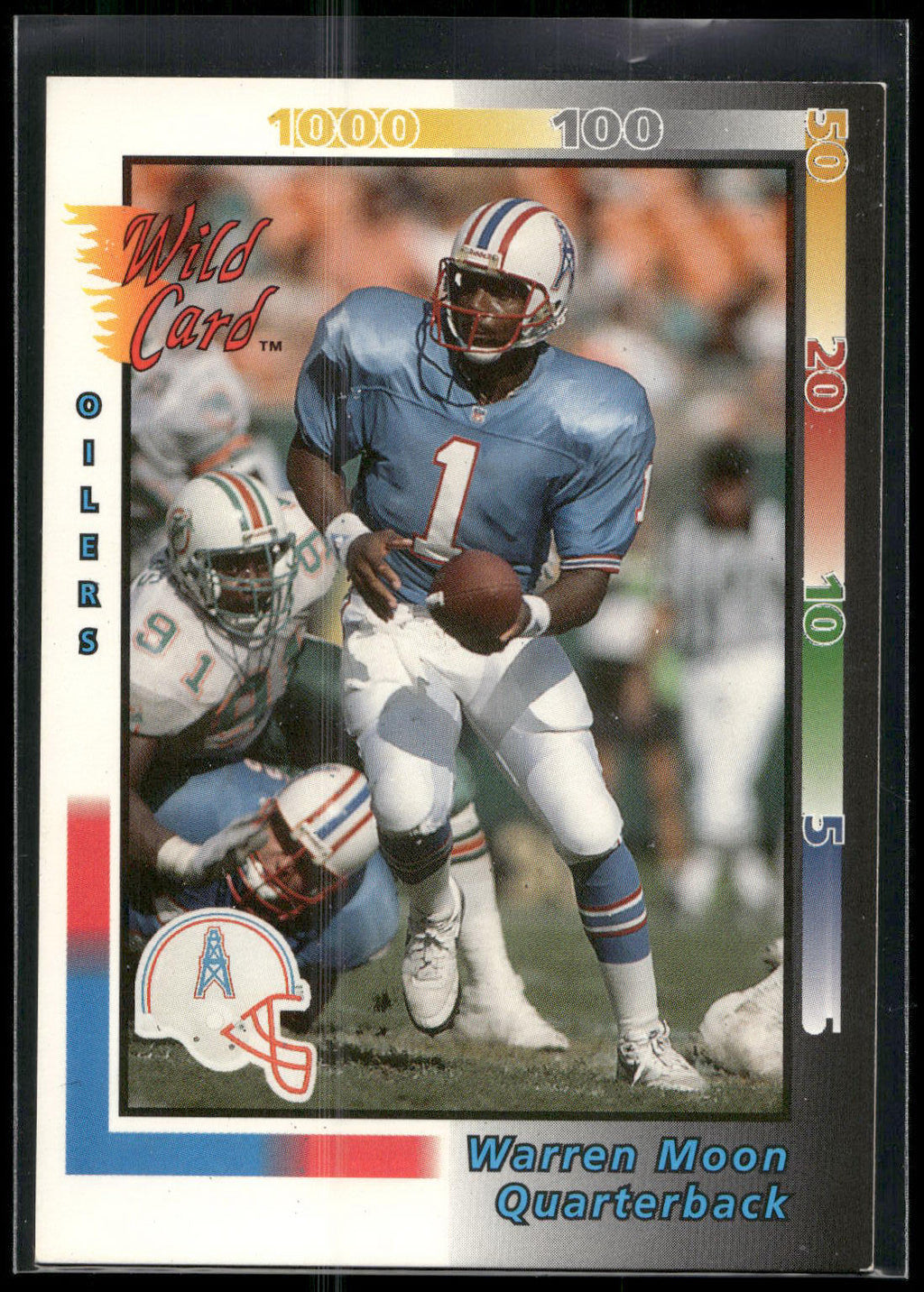 1992 Wild Card #P-15 Warren Moon NFL Prototypes