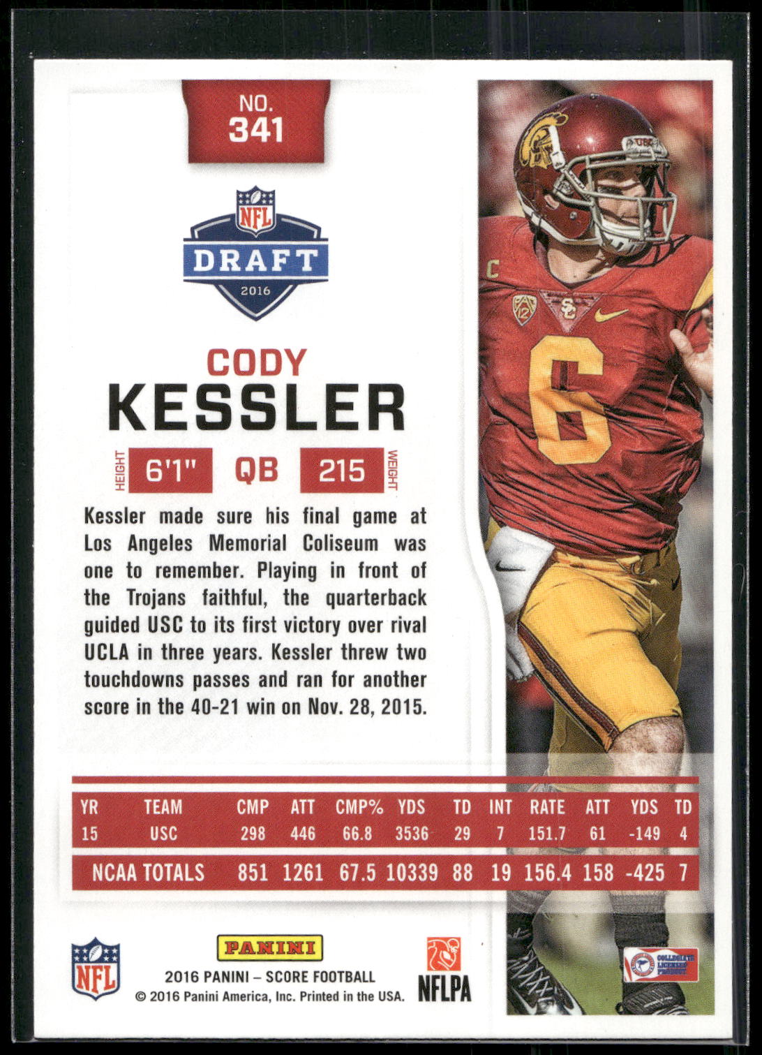 2016 Score #341 Cody Kessler