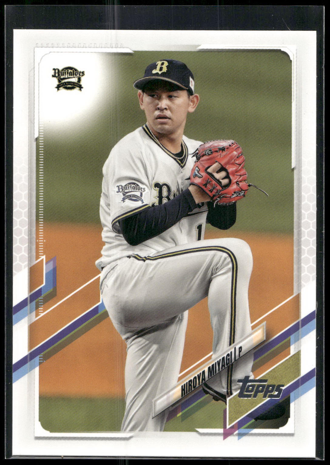 2021 Topps NPB #100 Hiroya Miyagi