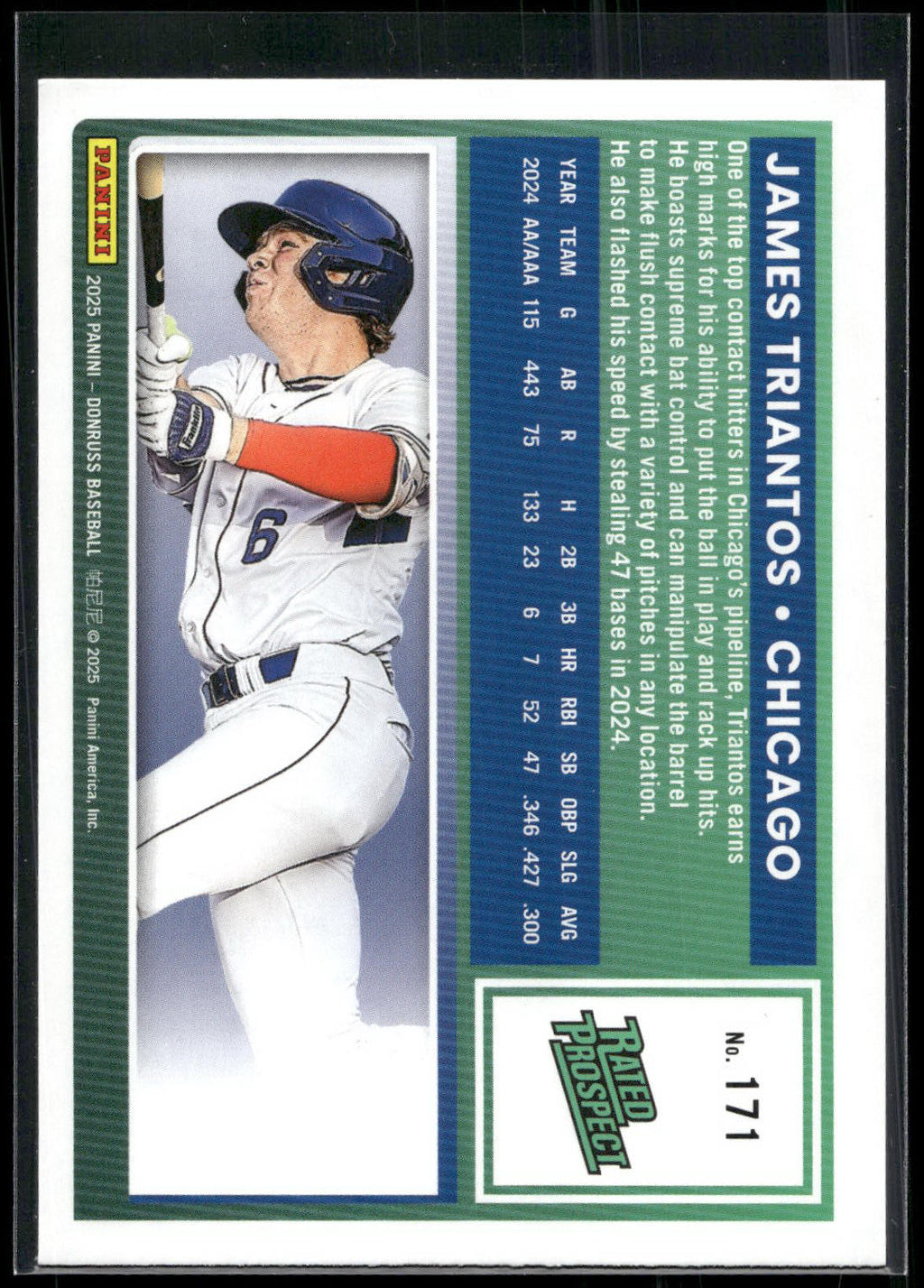 2025 Donruss #171 James Triantos